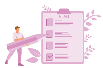 Management concept. Successful business project planning, development and scheduling