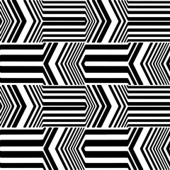 Full seamless geometric shapes pattern. Black and white vector. Texture design for textile fabric print and wallpaper. For fashion and home design.