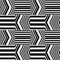 Full seamless geometric shapes pattern. Black and white vector. Texture design for textile fabric print and wallpaper. For fashion and home design.