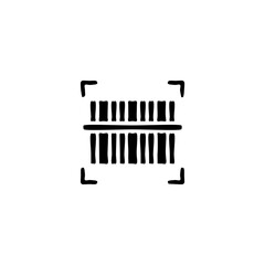Barcode scanner hand drawn icon.