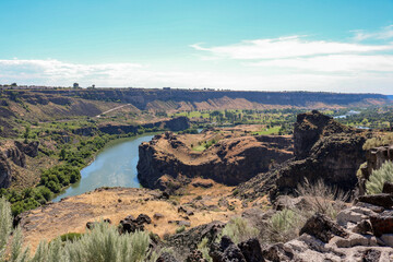 Obraz premium Snake River Canyon from Perrine Bridge