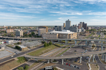 Cityscape and skyline of Memphis city in Tennessee