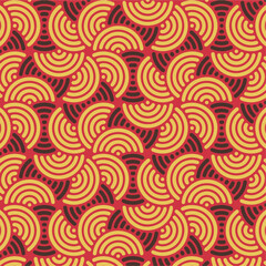 Seamless geometric abstract knitted pattern background.