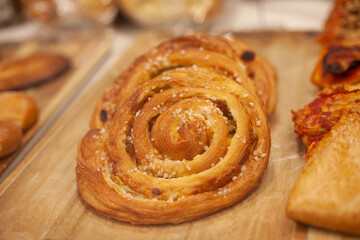 Delicious sweet pastry, cake, cookies for a festive Christmas table