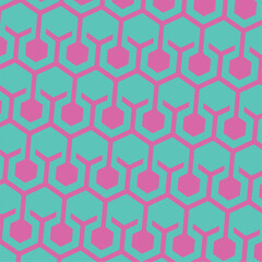 seamless pattern with hexagons