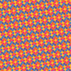 Seamless geometric abstract knitted pattern background.