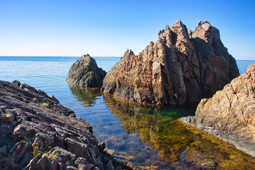 Fototapeta na wymiar cliffs of Sweden