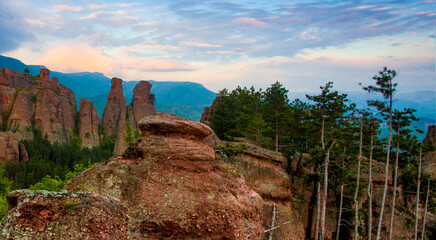 famous Belogradchik rocks in Bulgaria