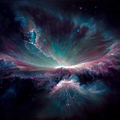 Abstract galaxy background, universe desktop wallpaper