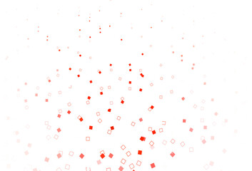 Fototapeta na wymiar Light Red vector background with rectangles.