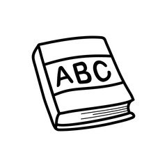 Book vector illustration. Cartoon book. books hand draw isolated.