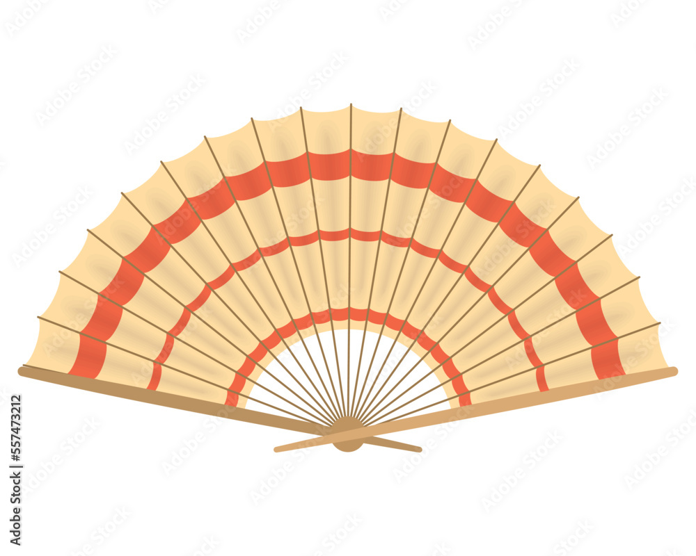 Wall mural asian culture fan