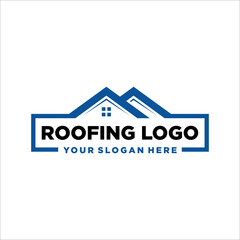 Roofing Logo Design Template Element