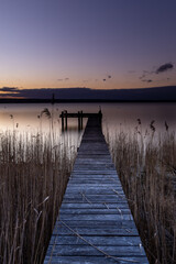 Fototapeta premium pier at sunset