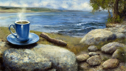 water flowing into the water