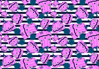 Halloween seamless pumpkins pattern for fabrics and wrapping paper and clothes print