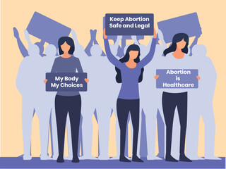 Abortion Pro-choice activists rally