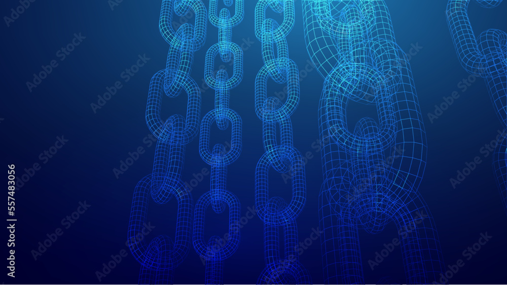 Aufkleber blockchain digital technology. big data vector background. cryptocurrency technology vector backgrou