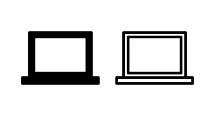 Laptop icon vector illustration. computer sign and symbol