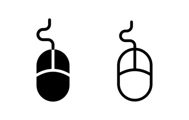 Mouse icon vector illustration. click sign and symbol. pointer icon vector.
