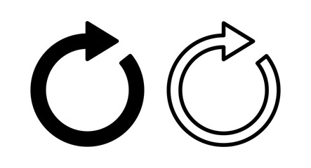 Refresh icon vector illustration. Reload sign and symbol. Update icon.