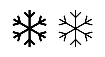 Snow icon vector illustration. snowflake sign and symbol