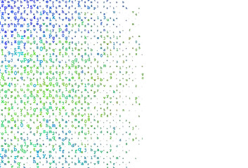 Light Purple vector texture with ABC characters.