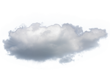 white fluffy clouds isolated on a black background, clipart