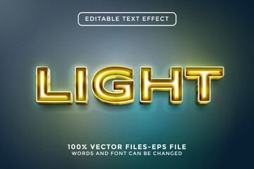 Light Editable Text Effect