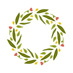 wreath of leaf for wedding decoration