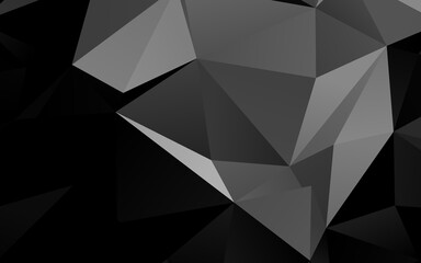Fototapeta premium Dark Silver, Gray vector abstract polygonal texture.