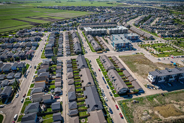 Aerial views of the Willowgrove neighborhood of Saskatoon