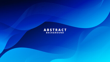 Abstract Blue liquid background. Modern background design. gradient color. Dynamic Waves. Fluid shapes composition. Fit for website, banners, wallpapers, brochure, posters
