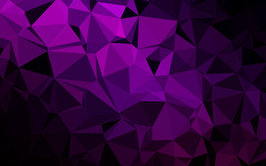 Fototapeta premium Dark Purple vector low poly texture.