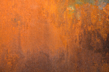Rusty metal grunge texture old sheet surface, corrosion background close-up
