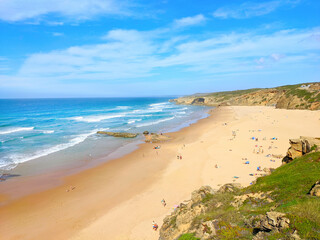 Monte Clerigo atlantic beach Portugal