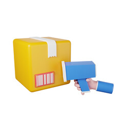 Barcode Reader 3D Icon