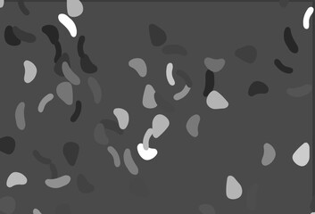 Light Silver, Gray vector texture with random forms.