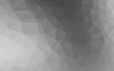 Light Silver, Gray vector polygonal background.