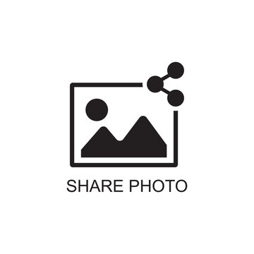share photo icon , media icon