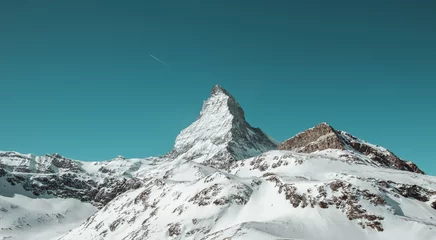 Foto op Plexiglas panoramic view to the majestic Matterhorn mountain, Valais, Switzerland © Brilliant Eye