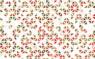 Light Green, Red vector seamless backdrop with lines, triangles.