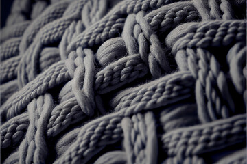 Fototapeta premium gray knit closeup background texture