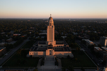 Nebraska state capitol in Lincoln