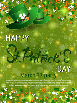 St.Patrick's Day flyer, greeting and invitation card, banner, coupon, booklet, voucher design template