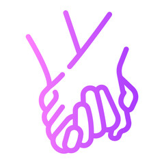 holding gradient icon