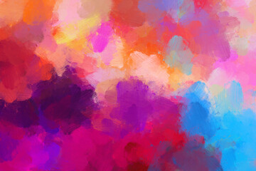 Fototapeta na wymiar background abstract brush oil painting colorful art design