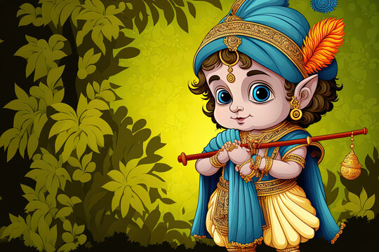 Full HD Krishna Wallpaper 3D Beautiful Janmashtami Images For Computer and  Smartphones