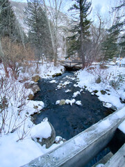 river in winter