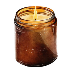 Candle watercolor